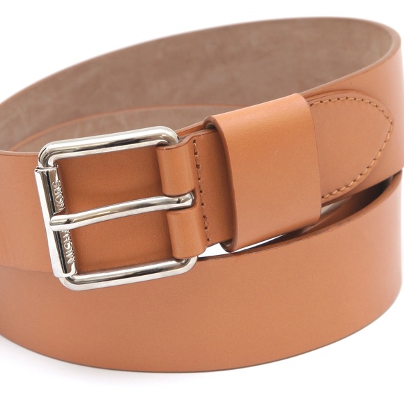 MICHAEL KORS COLLECTION Leather Belt Tan Sz S
